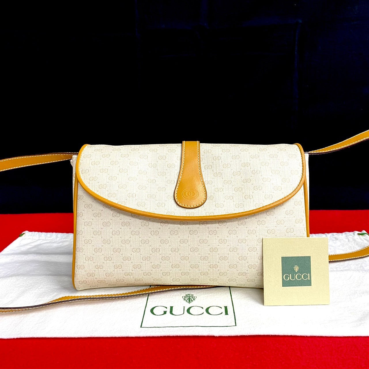 Gucci Micro GG Canvas Crossbody Bag Canvas Crossbody Bag in Great Condition