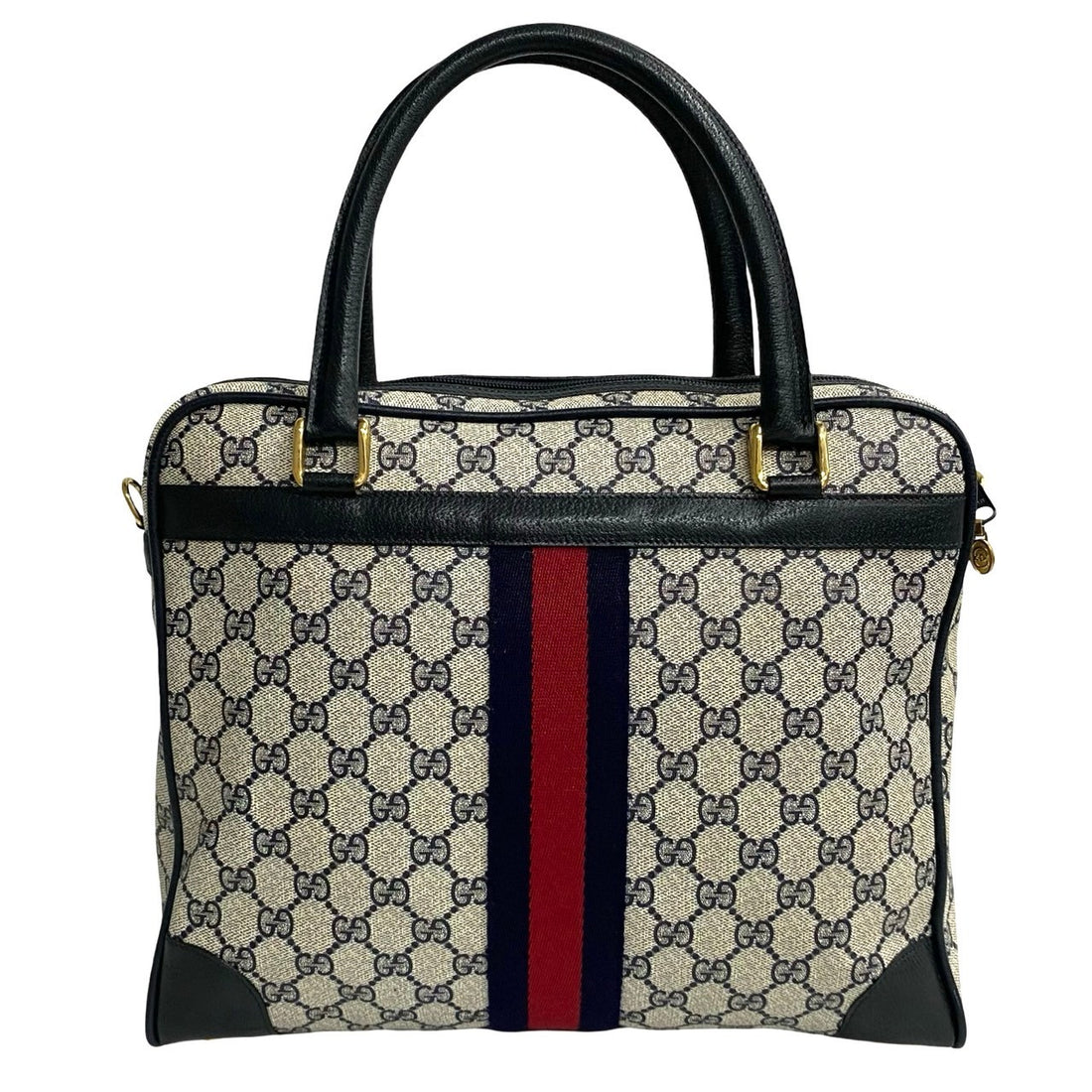 Gucci GG Supreme Boston Bag Canvas Handbag