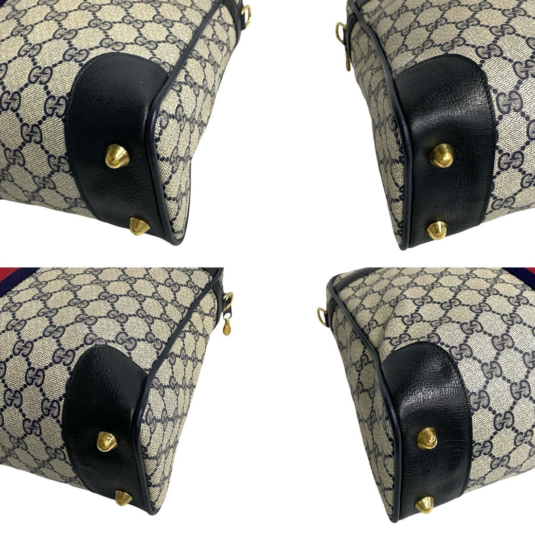 Gucci GG Supreme Boston Bag Canvas Handbag