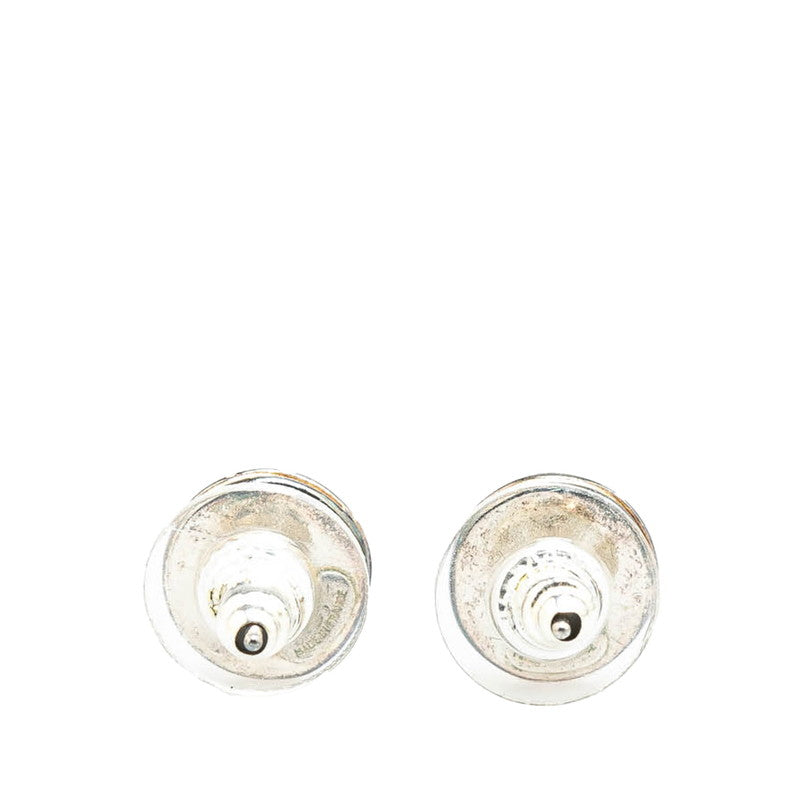 Chanel Vintage Coco Mark Metal Earrings