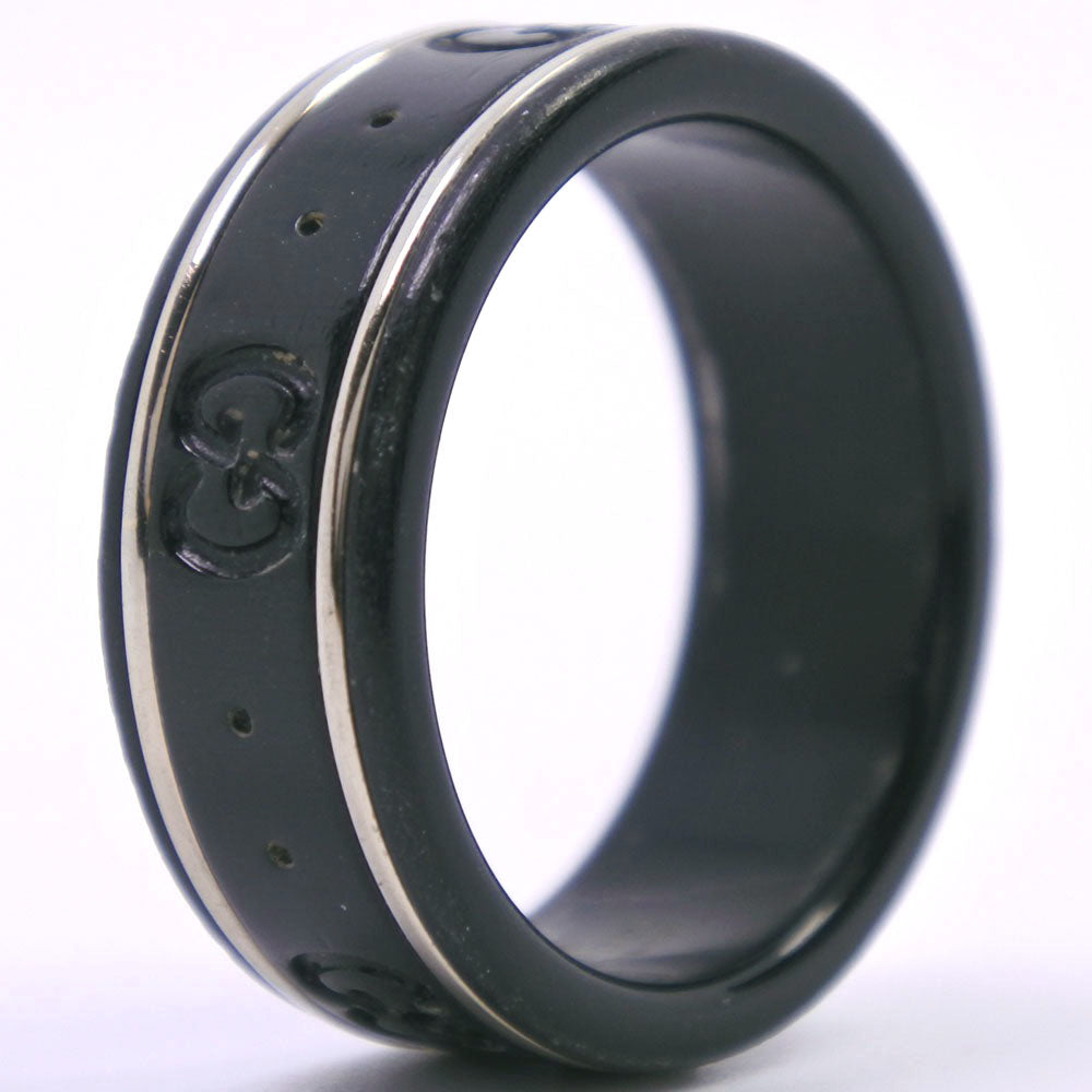 Gucci Icon Ceramic Ring Black