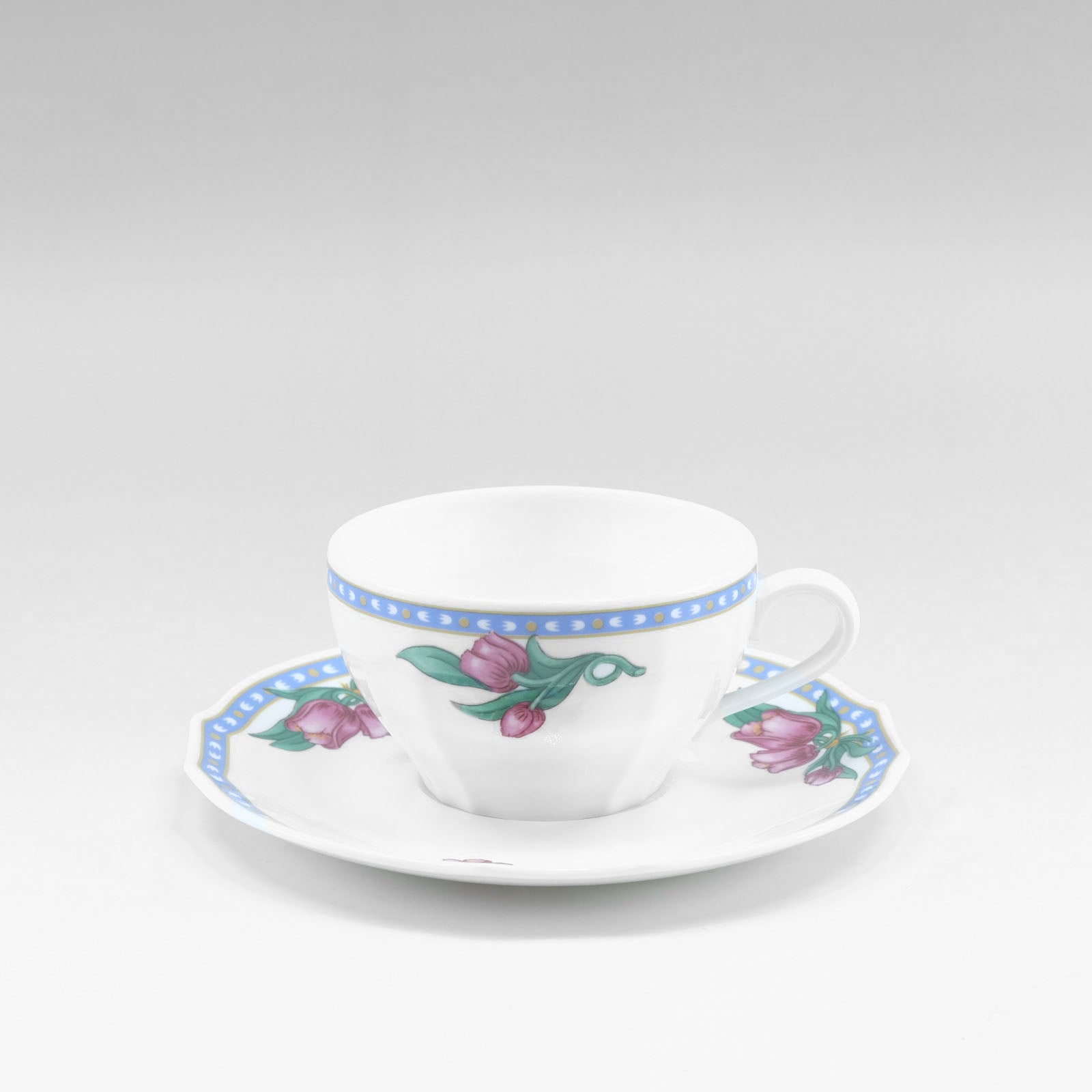 Richard Ginori Pink Tulip Cup & Saucer