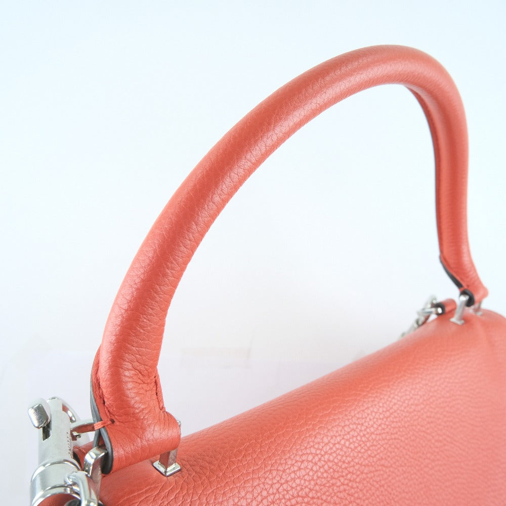 Celine Trapeze Handbag Calf Suede Red