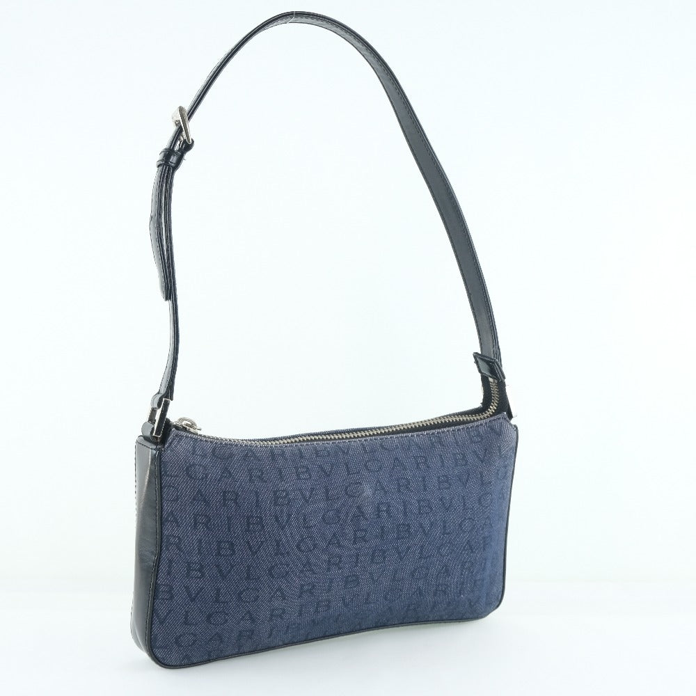 Bvlgari Denim Leather Shoulder Bag