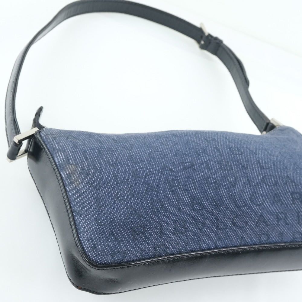 Bvlgari Denim Leather Shoulder Bag