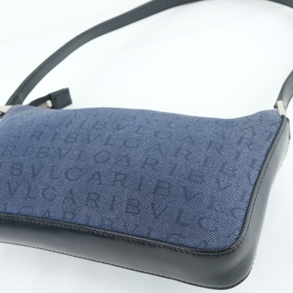 Bvlgari Denim Leather Shoulder Bag