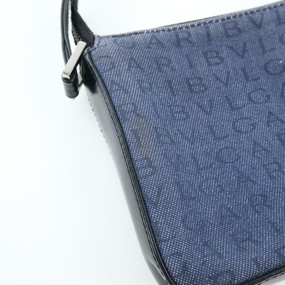 Bvlgari Denim Leather Shoulder Bag