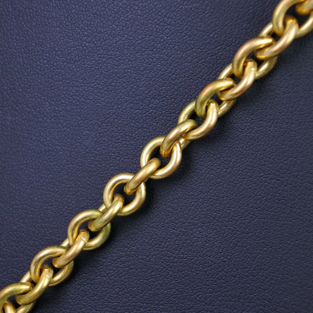 Chanel Gold Plated Necklace 93P