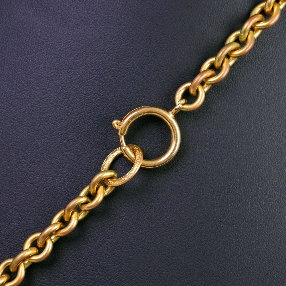 Chanel Gold Plated Necklace 93P