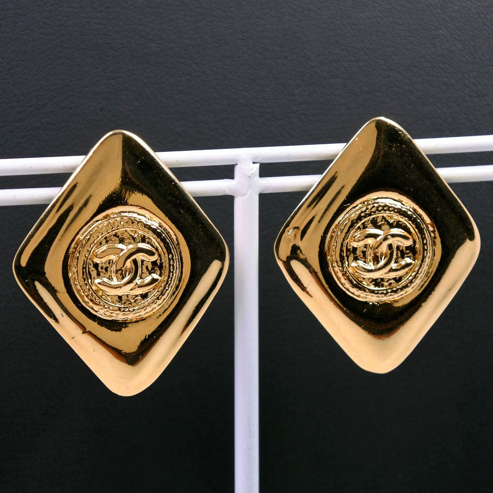 Chanel Gold Plated Earrings