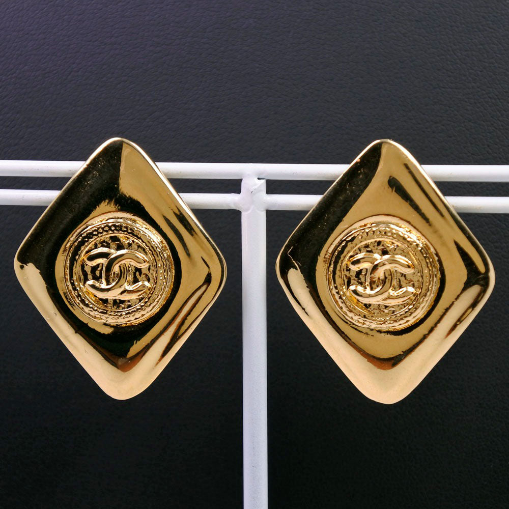 Chanel Gold Plated Earrings