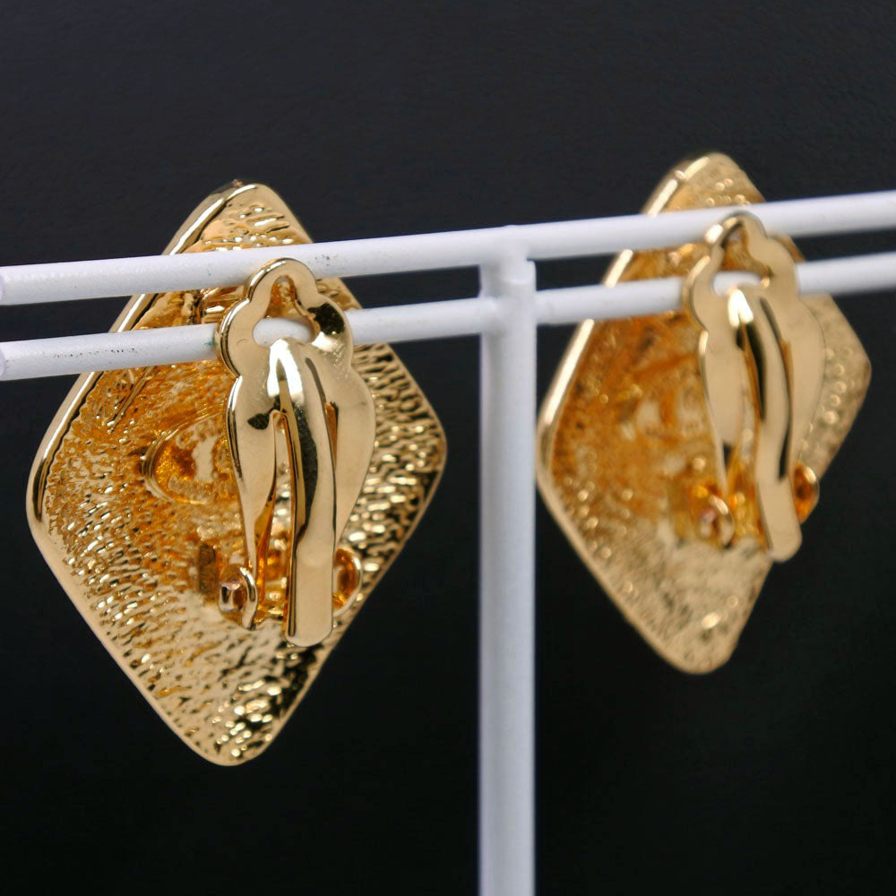 Chanel Gold Plated Earrings