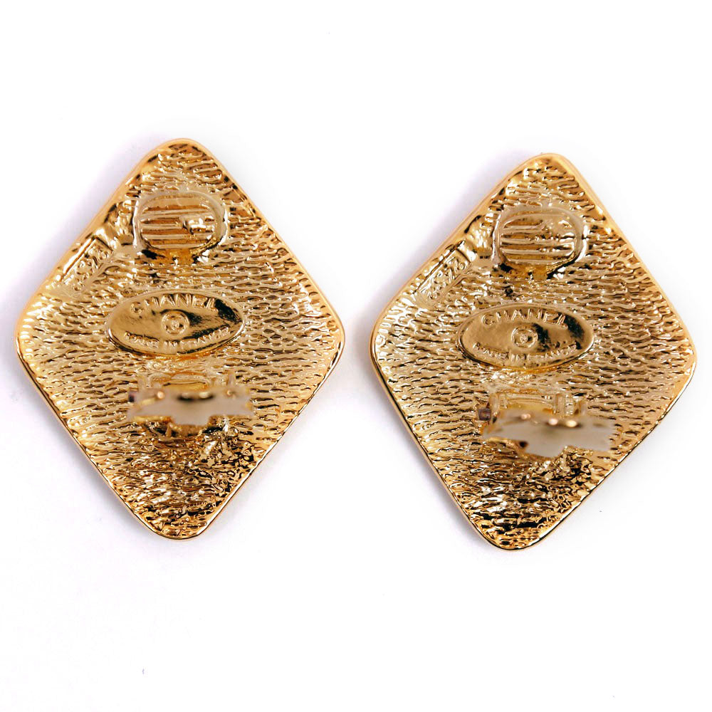 Chanel Gold Plated Earrings