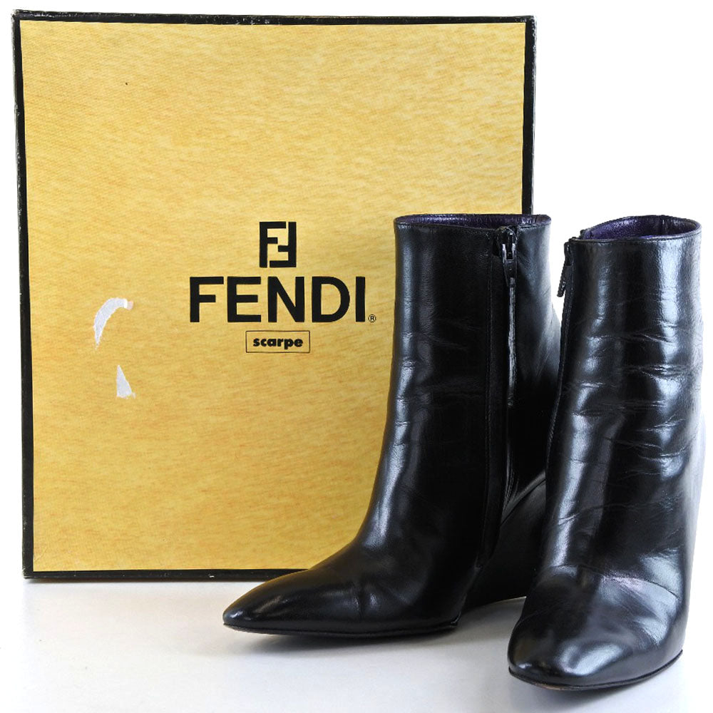 Fendi Calf Boots 604910 Black