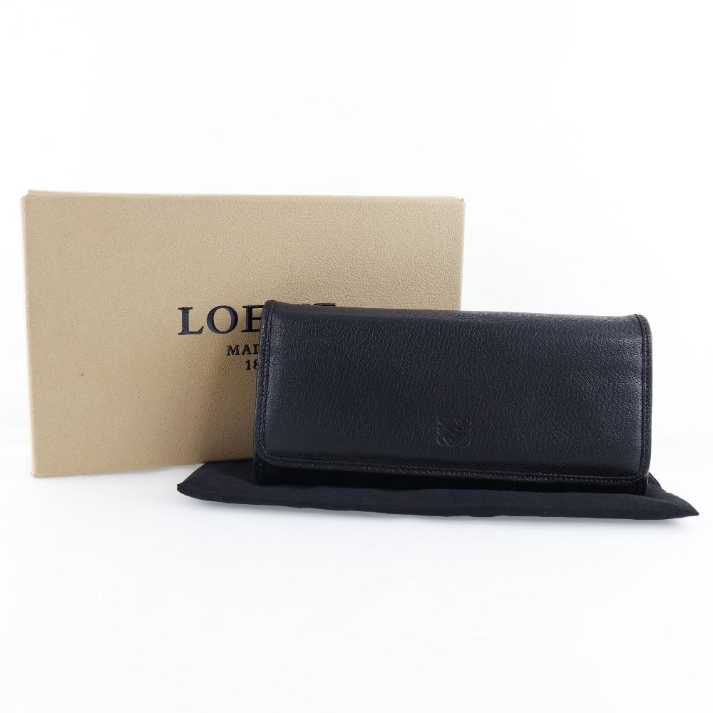 Loewe Black Calf Long Wallet