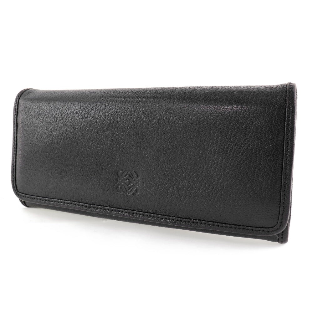 Loewe Black Calf Long Wallet