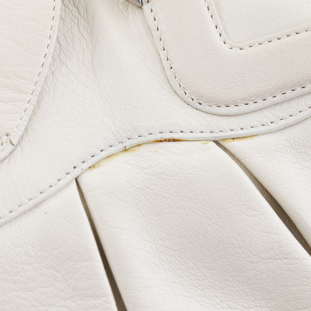 Salvatore Ferragamo Gancini Shoulder Bag White