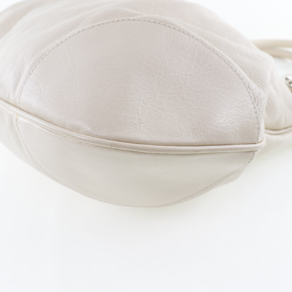 Salvatore Ferragamo Gancini Shoulder Bag White