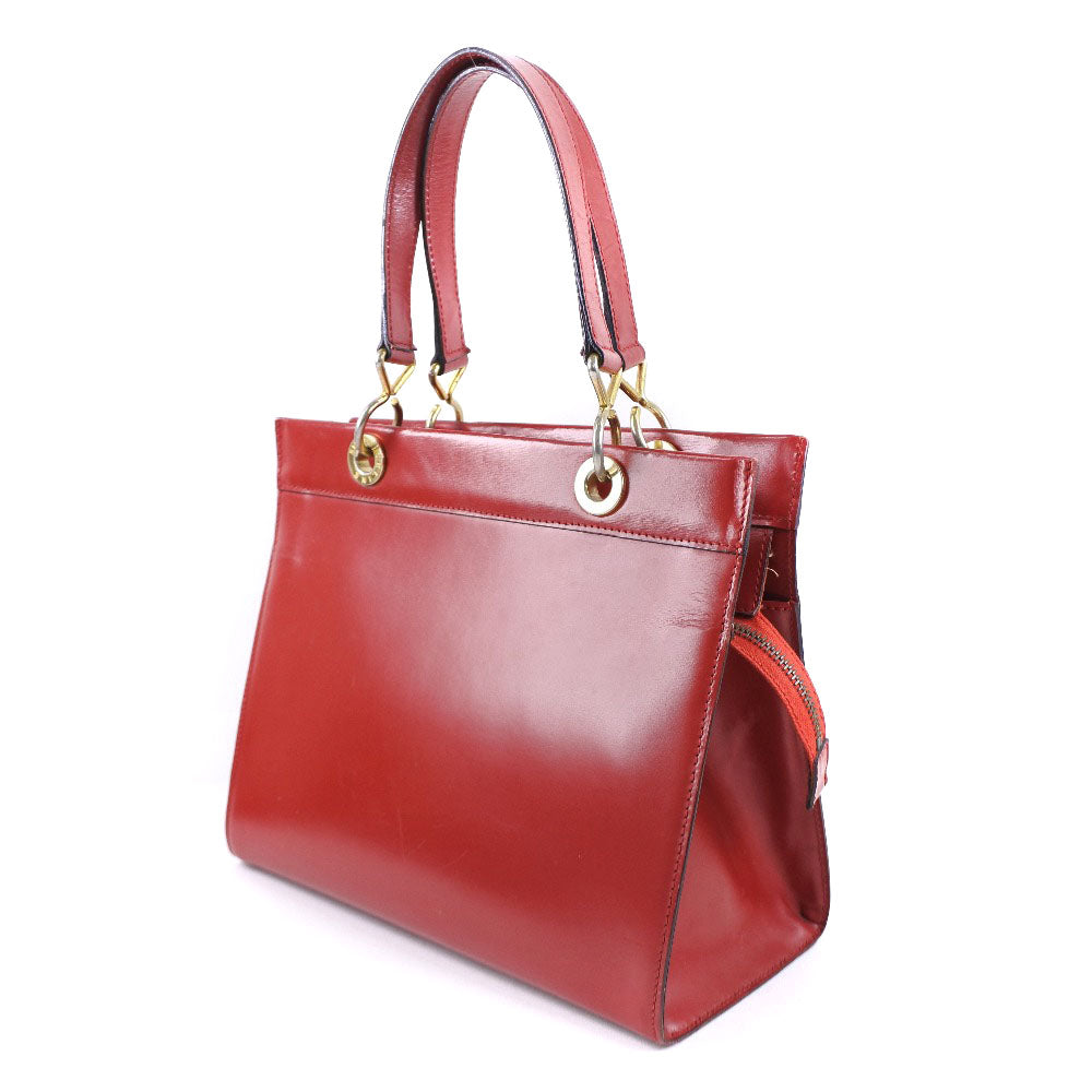 Celine Calfskin Handbag Red Used