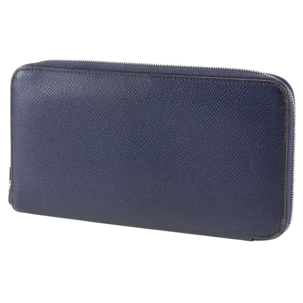 Hermes Azap Silk'in Long Wallet Blue