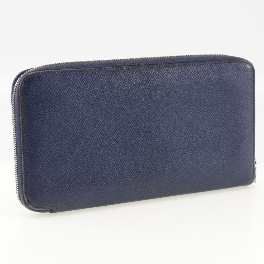 Hermes Azap Silk'in Long Wallet Blue