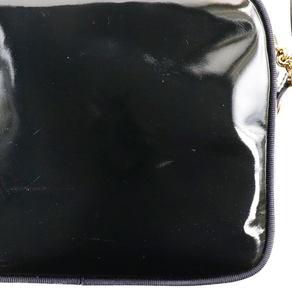 Salvatore Ferragamo Vara Patent Leather Shoulder Bag