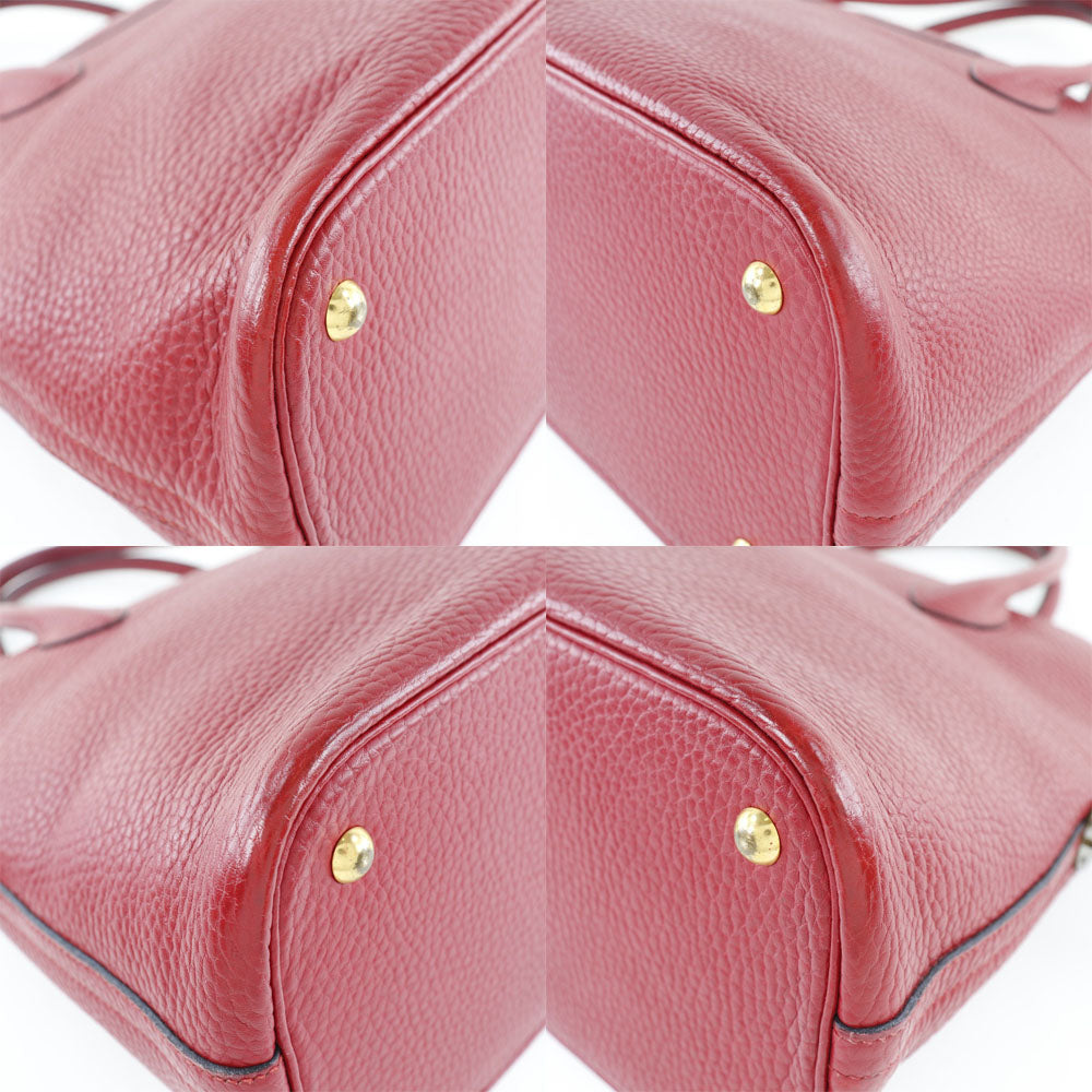 Hermes Bolide 35 Togo Handbag Red