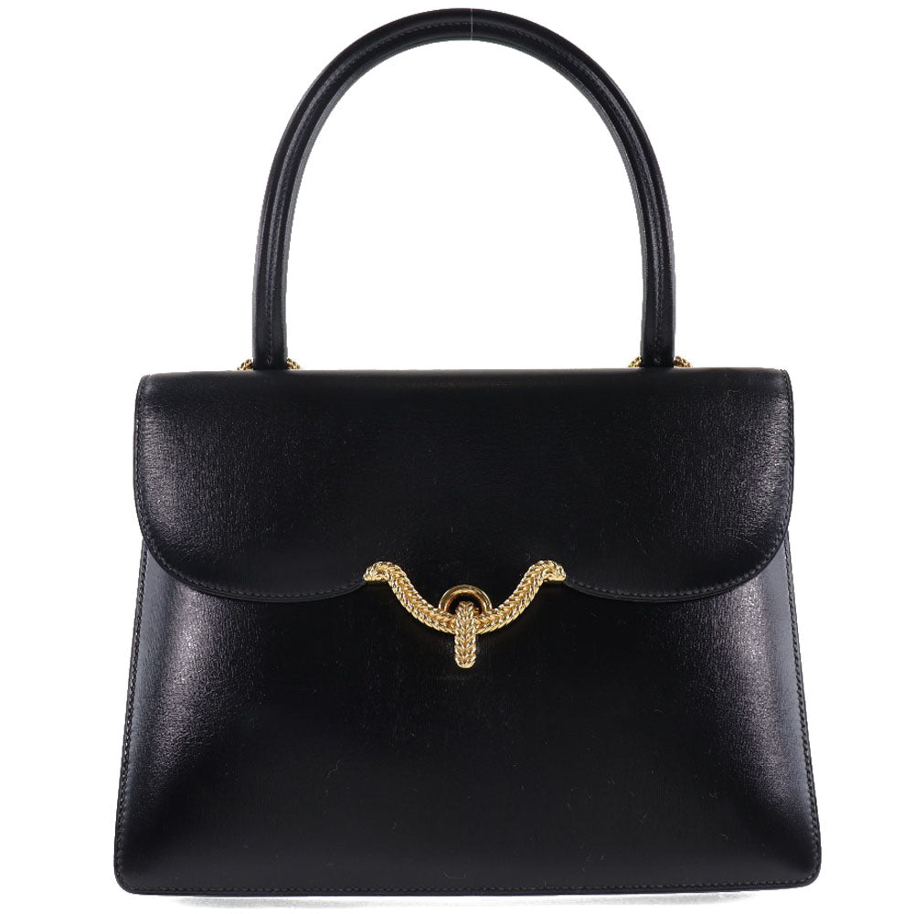 Hermes Vasco Handbag Box Calf Black