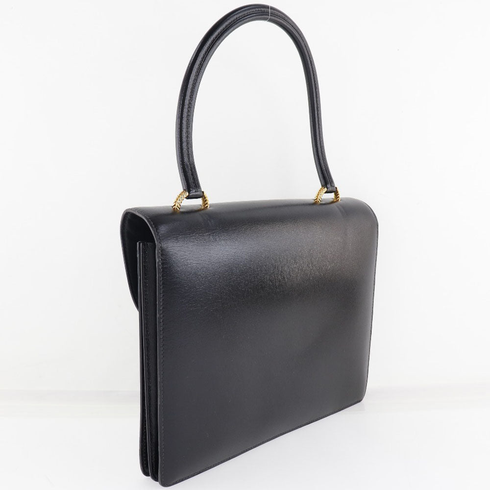 Hermes Vasco Handbag Box Calf Black