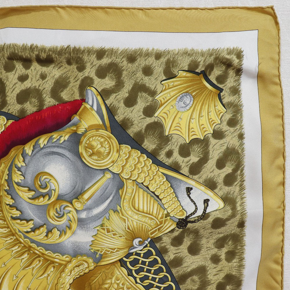 Hermes Silk Scarf Carre 90 Yellow