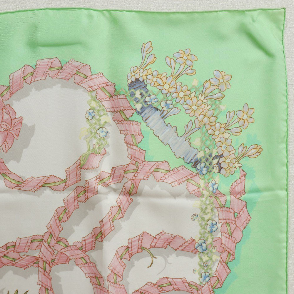 Hermes Silk Scarf 90cm Green