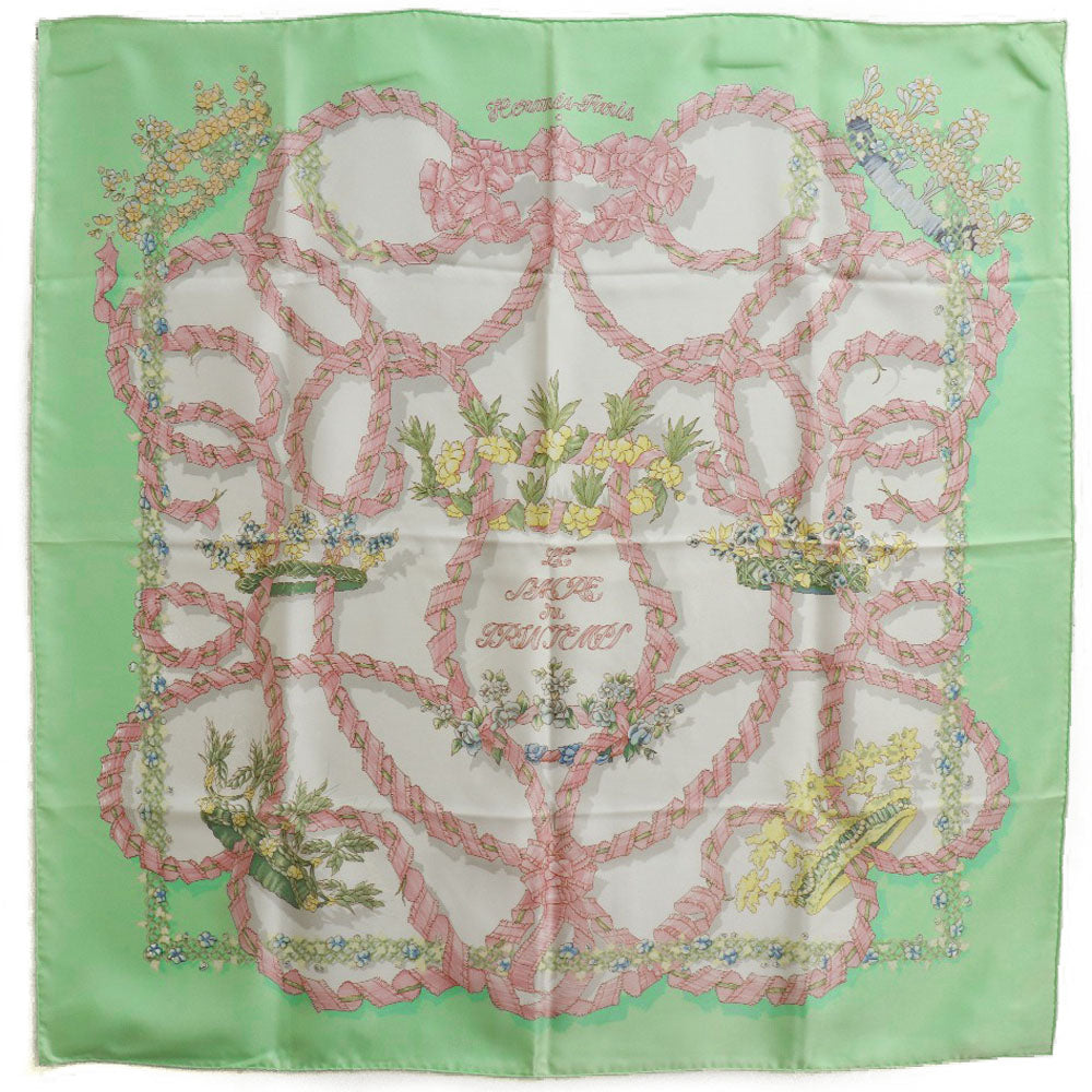 Hermes Silk Scarf 90cm Green