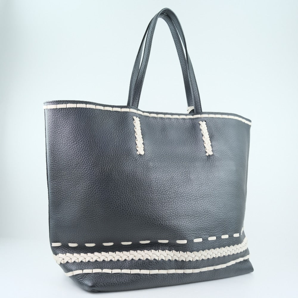 TOD'S Black Calf Leather Tote Bag