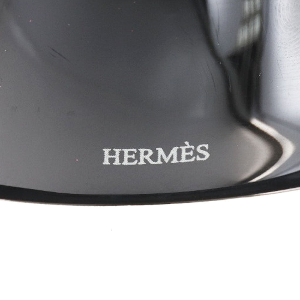 Hermes Lacquer Wood Bangle Black/White