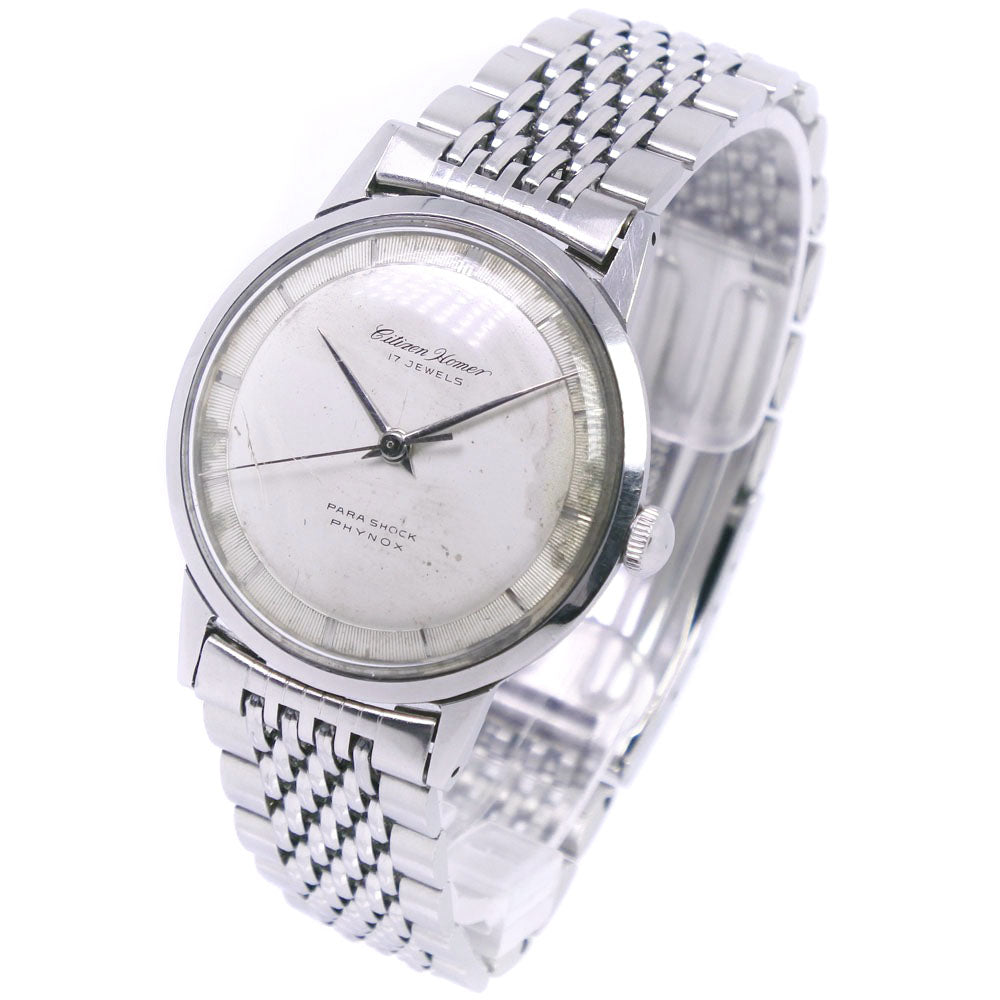 Citizen  Citizen Homer Antique 17J H5140302 Men's Hand-Wound Watch, Stainless Steel, Silver Dial [Pre-owned, B-ranked] Metal Other H5140302 in Fair condition