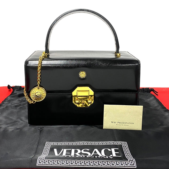 Versace Leather Sunburst Vanity Bag Leather Vanity Bag in Great Condition