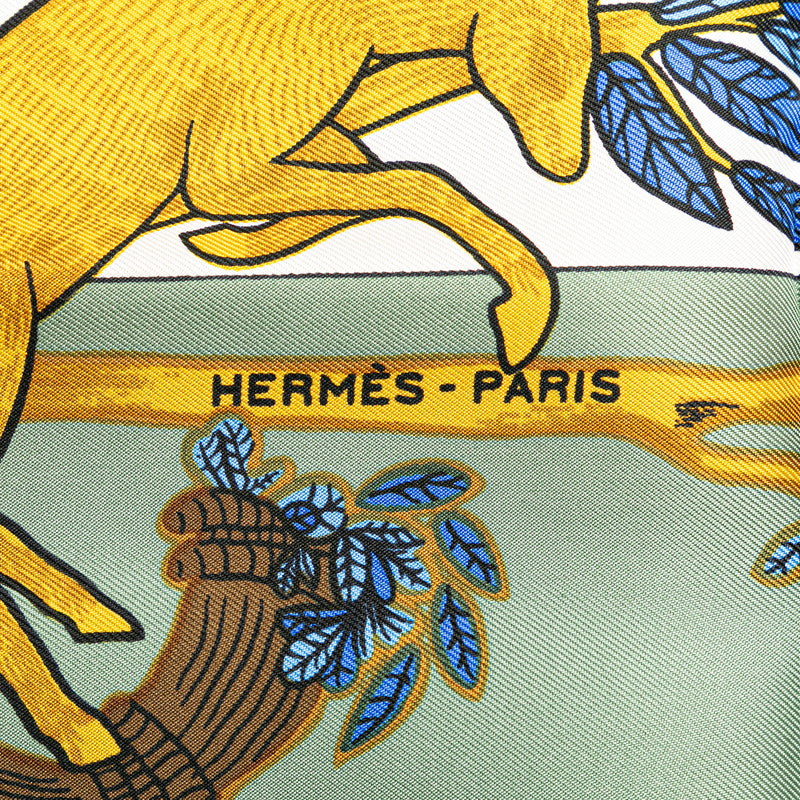 Hermes Silk Scarf Animal Alphabet