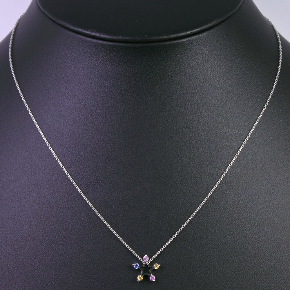 Star Jewelry Multi-Stone Necklace Pt950 Platinum