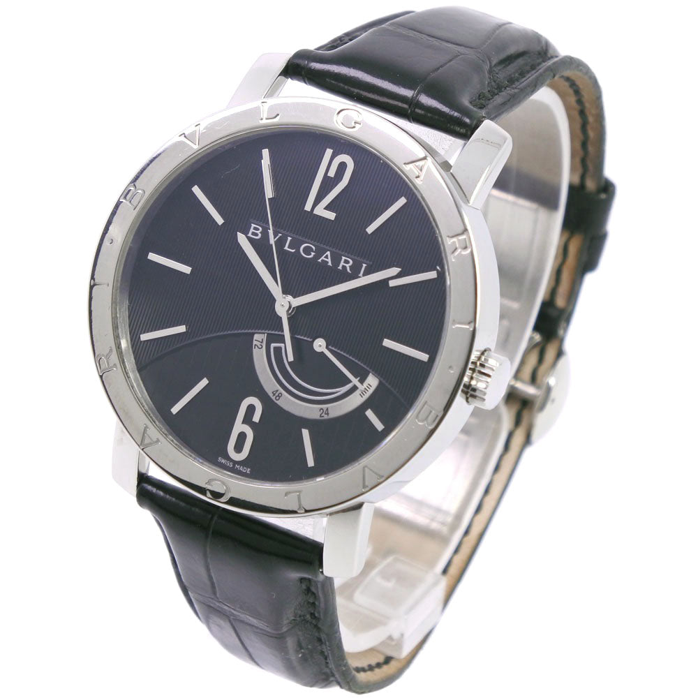 Other  Bvlgari Men's Watch BB41SL, Stainless Steel & Leather, Automatic, Power Reserve, Black Dial [Pre-owned, A-rank] Metal Other BB41SL in Good condition