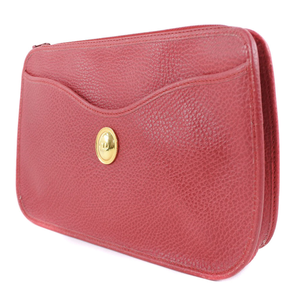 Dior Leather Clutch Bag Red