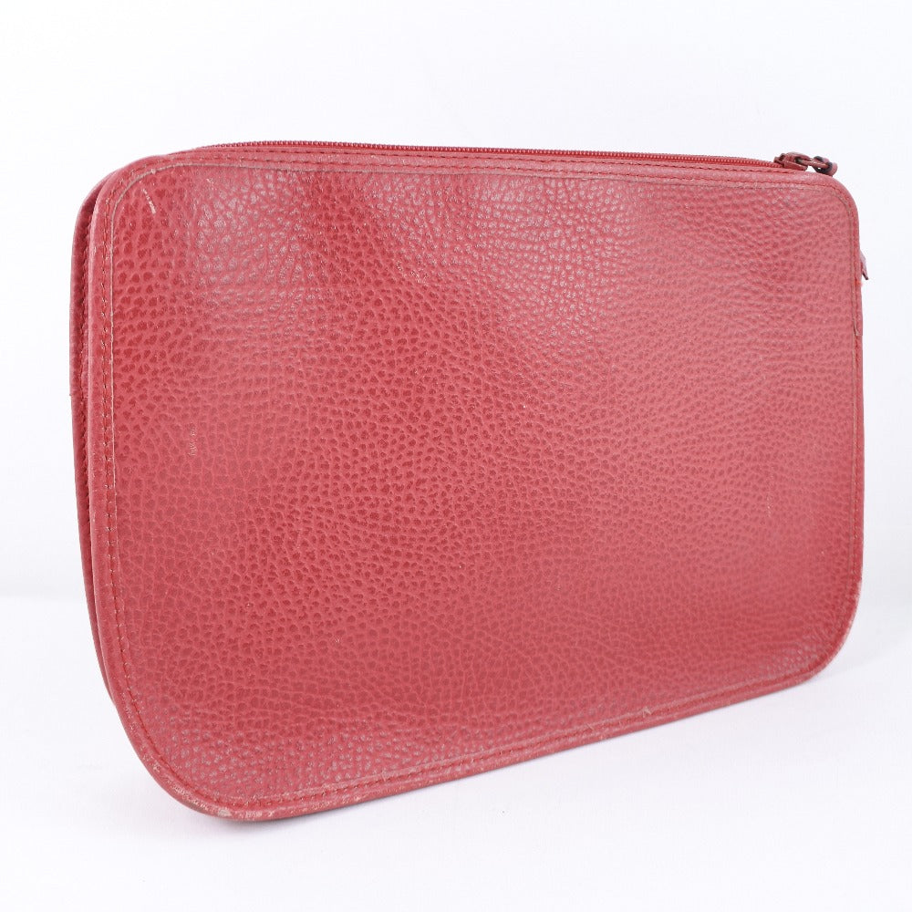 Dior Leather Clutch Bag Red