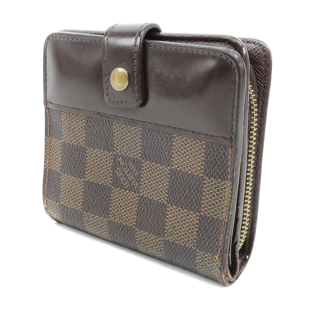 Louis Vuitton Damier Canvas Compact Zip Wallet N61668