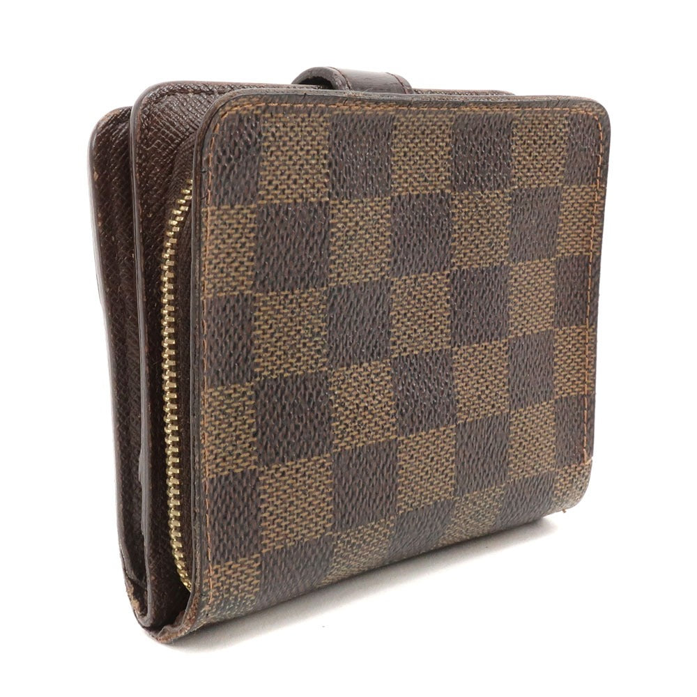 Louis Vuitton Compact Zip Canvas Short Wallet N61688 in Good Condition