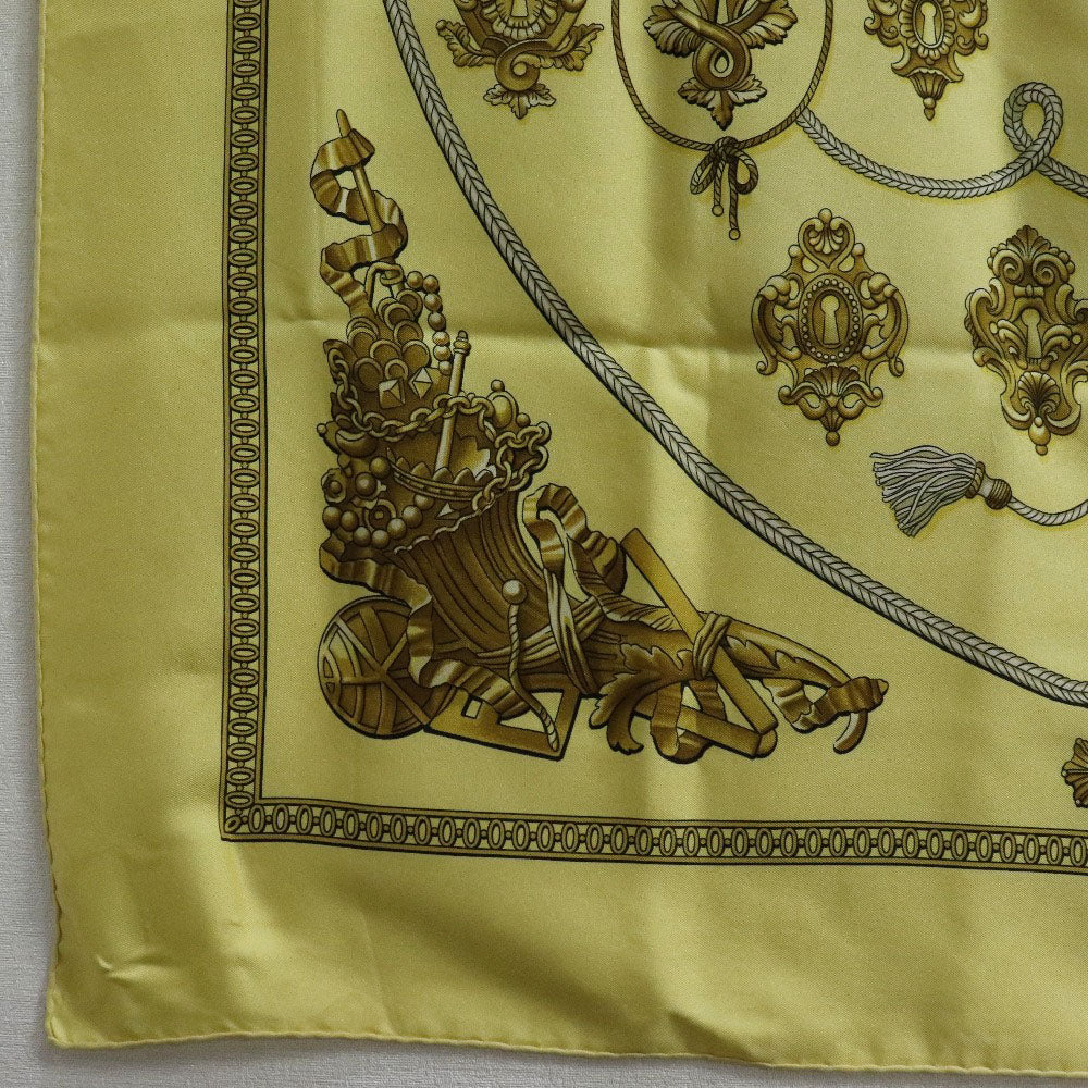 Hermes Silk Scarf Carre 90 Yellow