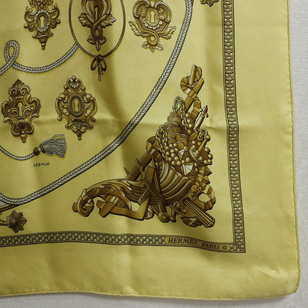 Hermes Silk Scarf Carre 90 Yellow