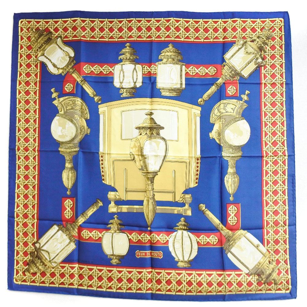 Hermes Silk Scarf FEUX DE ROUTE