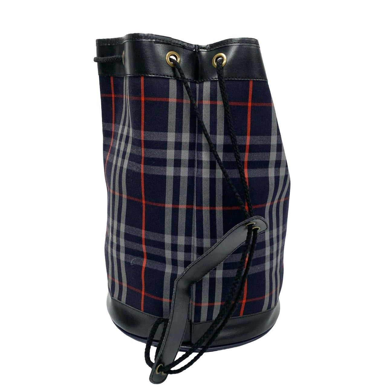 Burberry Nova Check Drawstring Bag  Canvas Crossbody Bag in Great Condition