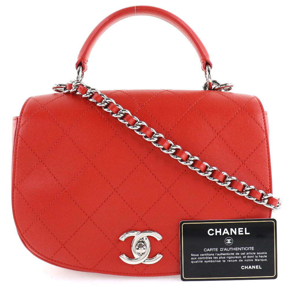 Chanel Chain Shoulder Bag Red