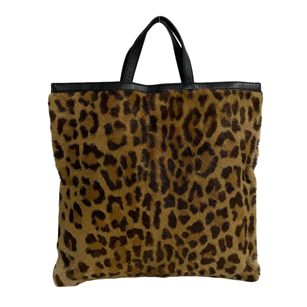 Loewe Leopard Print Tote Bag  Natural Material Tote Bag in Very Good Condition