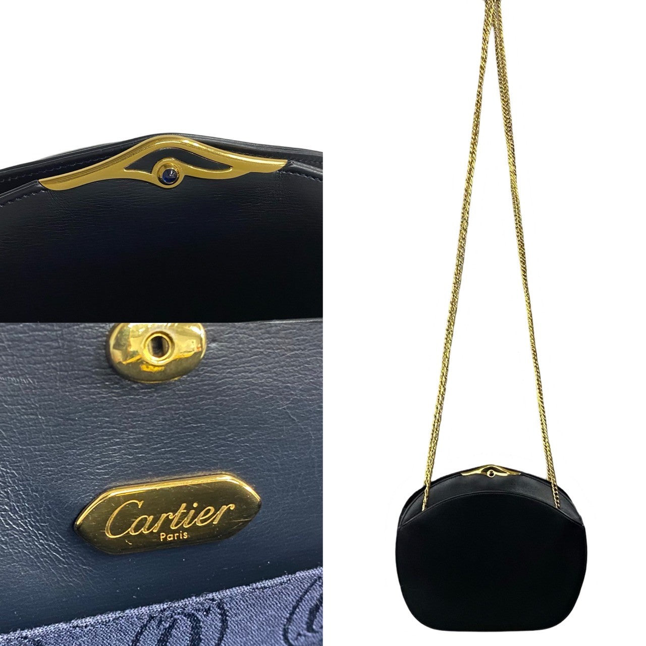 Cartier Panthere Mini Bag  Leather Crossbody Bag in Great Condition